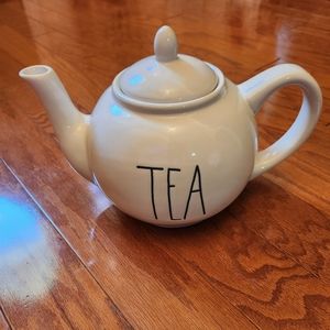 Rae Dunn LL Ceramic Teapot TEA With Removable Lid